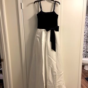 Xtraordinary Navy Blue and White Prom Dress